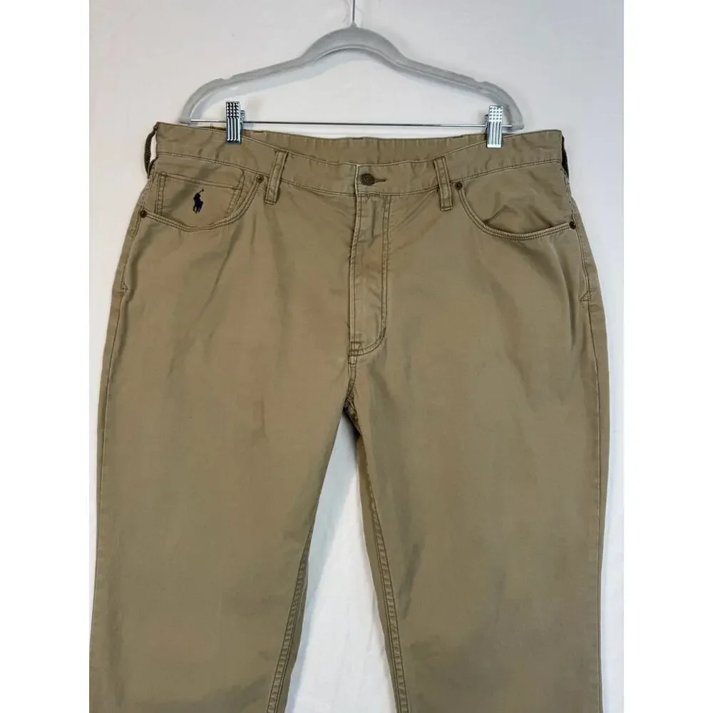 Vintage Polo Ralph Lauren Mens Chino's Heavy Cotton Khaki SZ‎ 40/30